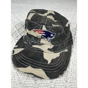 New England Patriots Camo Cadet Cap Distressed Otto Collection